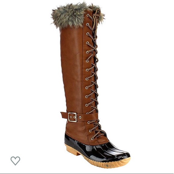 duck boots knee high